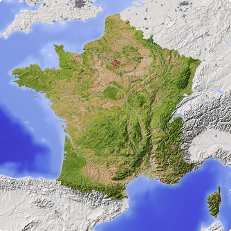 Frankreich frankreich, karte